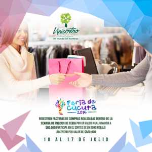 10 AL 17 de Julio| Unicentro se une a la Feria de Cúcuta