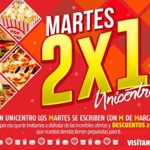 Martes de 2 x 1