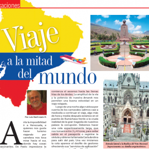 VACACIONES | Viaje a la Mitad del Mundo