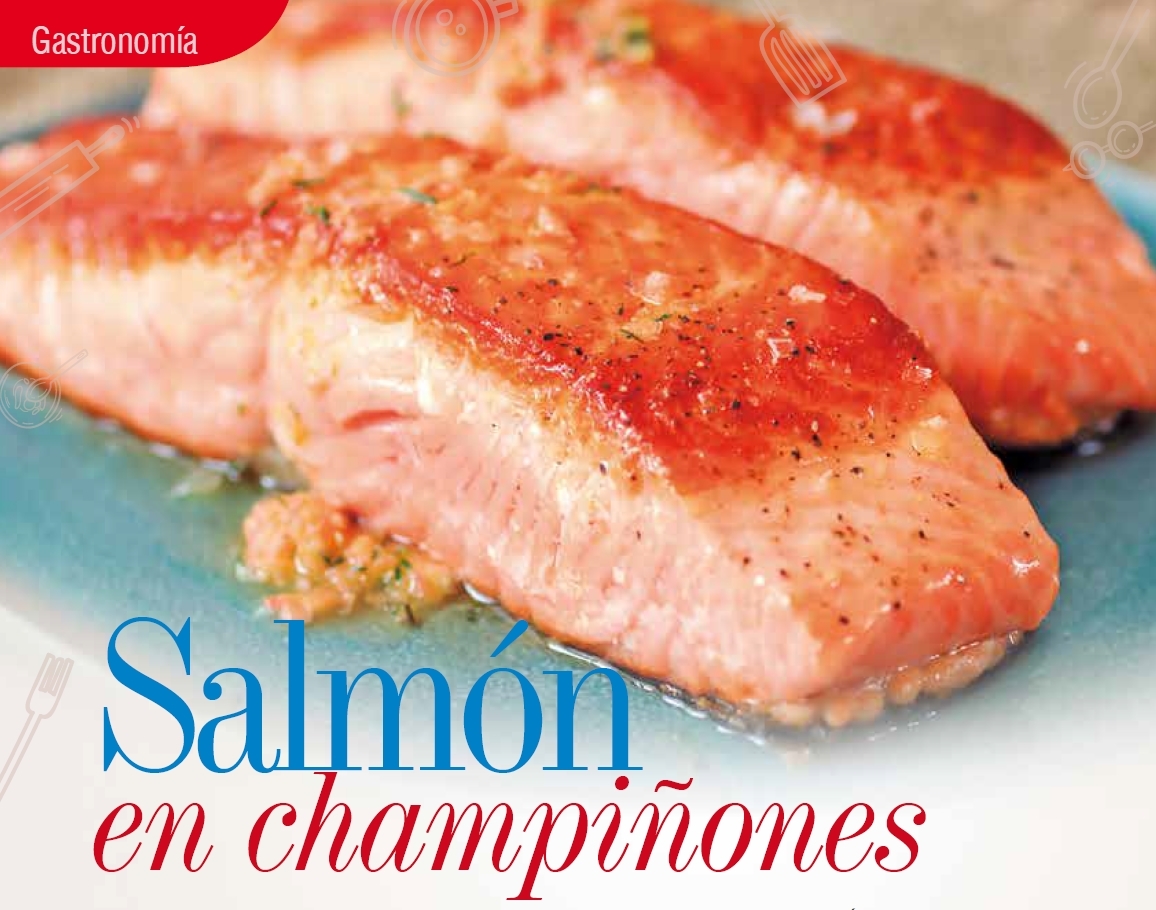 Salmon en Champiñones