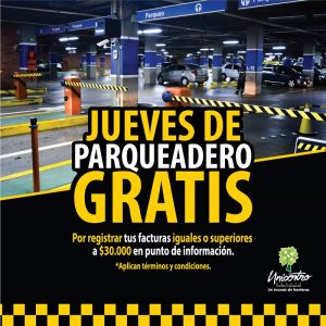 JUEVES DE PARQUEADERO GRATIS