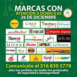 ATENCIÓN A DOMICILIO 26 Y 27 DE DICIEMBRE